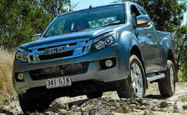 BRUTE UTE: The D-MAX can handle hard terrain. BRUTE UTE: The D-MAX can handle hard terrain.
